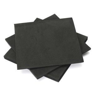 High-Density Black EVA Foam Sheets - 150x150mm, 5mm Thick - Superior Shock Absorption, Sound and Water Resistance for Crafts, Industrial Use (Pack of X)