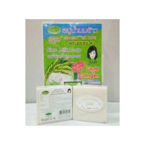Jam RICE MILK SOAP WITH GLUTA AND COLLAGEN X1