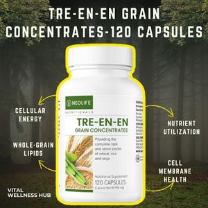 Neo Tre-en-en Grain Concentrates – 120 Capsules - Whole Grain Cellular Nutrition & Energy Support