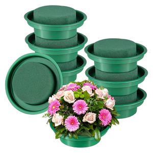 10Pcs Wedding Aisle DIY Craft Floral Arrangement Water-Absorbing Home  Garden Green Flower Foam Fresh-Keeping Round Brick