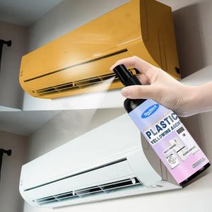 Powerful Yellowing Remover With Towel, Plastic Yellowing Remover & All Purpose Cleaner, Heavy Duty Yellow Stain Remover, Fast Acting Paint Remover, Multi-Purpose Plastic Restorer for Appliances, Yellowing Remover Fast Acting Formulas Cleaning Agent 