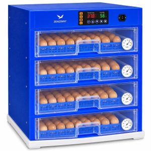 Zenzinny Automatic Egg Incubator – 4-Tier Digital Hatcher with Temperature & Humidity Display