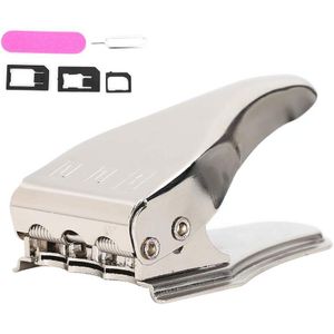 3 In 1 Sim Card Cutter, Universal Standard/Micro/Nano SIM Card Cutter with 3pcs SIM Card Adapters+ 1pcs Popup Pin