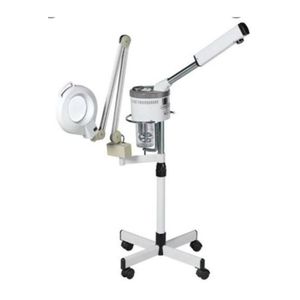 Professional quality Spa 2 in 1 facial face steamer with magnifying light working station salon 