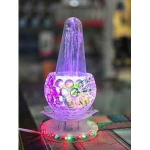 LED Crystal Water Fountain Lamp – Colour Changing Sprinkle Light Vase