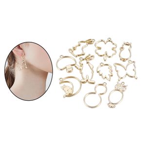 10 Pieces Open Bezel Pendants Charms Resin Molds For Gold