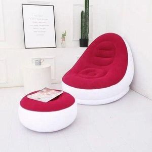 Inflatable Relaxing Sofa Chair + Foot Rest + Manual Pump