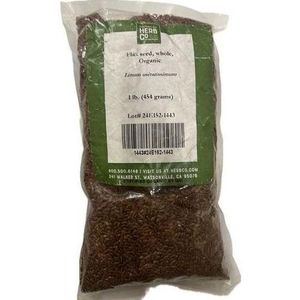 Monterey Club FlaxSeed Whole, Organic 454g Lbs