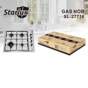 Starlux 4 Burner Inbuilt Stainless Gas Hob