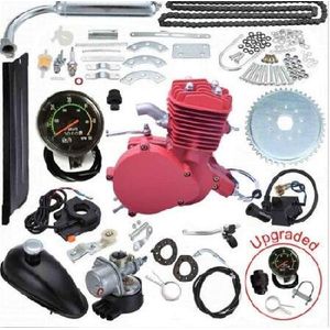 No 80cc red engine motor upgraded version + speedometer