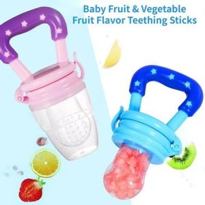 Baby Fruit and Vegetable Bite Fun 2 Pack Baby Teeth Grinding Food Bag Anti choking Safety