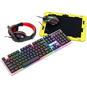 Twolf TF400 4 In 1 Gaming Combo Kit with Gaming Keyboard, Gaming Mouse, Mouse Pad, and Gaming Headphones