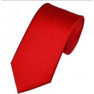 Long Office Tie for Men-Red