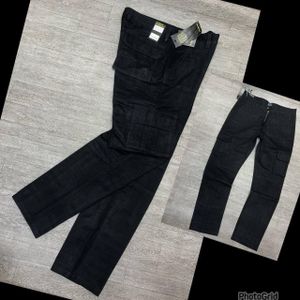 Combat Chinos Trouser For Men-Black