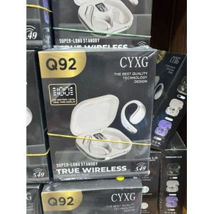 MINI HEADSET  CYXG Q92 Black Bone Conduction Earbuds Open Ear Clip-On/EarPod