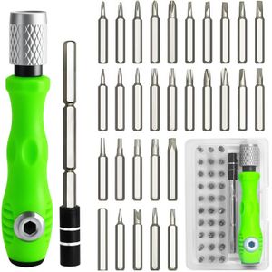 32 in 1 Small Precision Screwdriver Set, Zoikuloi Professional Tool Kit Magnetic Mini Screwdriver Sets, Tiny Repair for Glasses, Watches, Laptop, Electronics, Toys, Jewelry, Computers