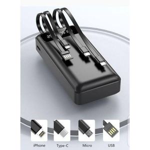 Flick Fast Charging 30000mAH Power Bank With 4 Cables