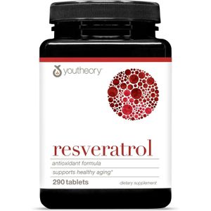 Youtheory Resveratrol 250mg with Acerola 290 Tablets