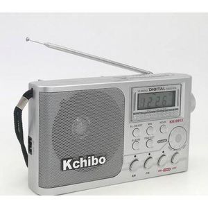 Kchibo FM/MW/SW Digital 12 Band Multiband Portable Radio With Alarm Clock
