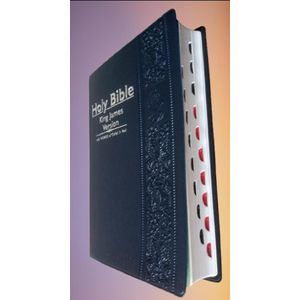 Holy Bible KJV Compact Reference,Easy to read,Concordance,End-of-Verse References,Words of Christ in Red-Leather