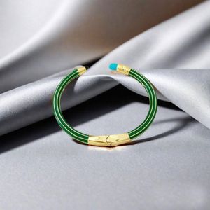 New Pencil Shape Open Bangle Bracelet Women 18K Gold Plated Copper Enamel Colorful Cuff Bangle Trendy Jewelry Gift