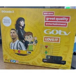 Gotv HDMI Decoder + Antenna + Remote + Adapter