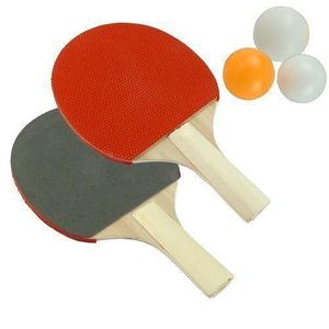 2 Player Set 2 Table Tennis Bats+ 3 Tennis Ball