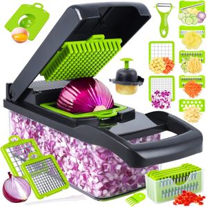 Magic Onion Chopper Food Vegetable Garlic Onion Dicer Mincer Cutter Peeler