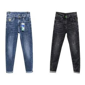 2in1 Smart Jean Trouser For Men-Black And Blue