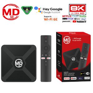 MD TV Android 15.0 Smart TV Box (2026)  – 8K Ultra HD Streaming Set Top Box, Voice Assistant Remote, HiSilicon Huawei Chipset, WiFi 6
