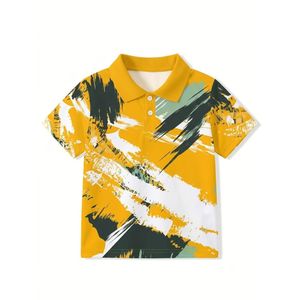 Kids’ Abstract Print Polo Shirt