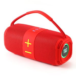 T&G TG-668 Super Bass Outdoor Music Wireless Speaker Portable Boombox with Handle for Home Use & Gift Rechargeable Player(RED)