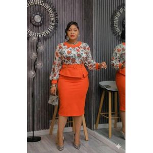 Melancholia orangefloweredgown