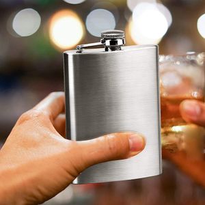 Classic Silver Whiskey Pocket Hip Flask Wine