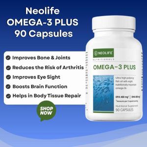 Nutrition NEOLIFE Neolife Omega-3 Plus - 90 Capsules (Single) Omega 3 Supplements. Omega 3 Salmon Oil. Omega 3 Fish Oils