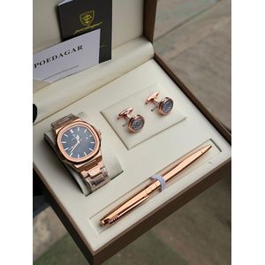 POEDAGAR Premium Executive Male Sets Wristwatch 