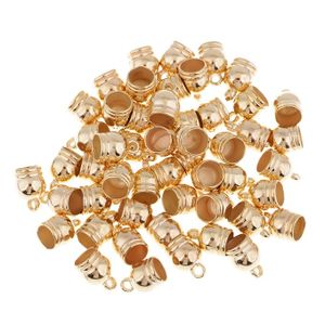 Cord End Caps for Jewelry Making / 5x9 mm / Gold ~50 pieces ✓Top Price 0.46