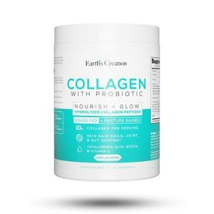 Earth's Creation Hydrolyzed Collagen Peptides + Probiotics Unflavoured 