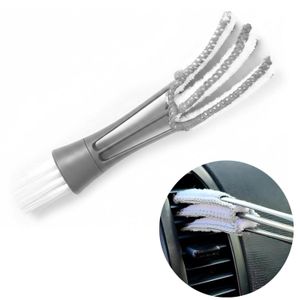 ShebSheb 1PC Multi‑Purpose Car Vent Cleaning Brush, Double‑Ended Detailing Duster Tool for Air Vents, Dashboard, and Interior Gaps