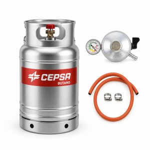 Stainless  12.5kg Gas Cylinder + Hose & Meter Regulator + FREE GIFT 