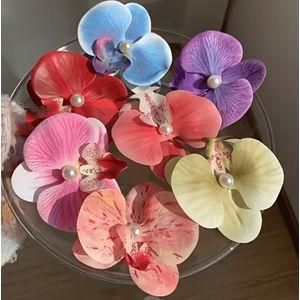 Clo 3pcs Hawaii flower hair clips