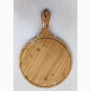 Bamboo Wooden Round Pizza Tray/ Plate For Cafe, Dessert, Pizza Tray, Fruit Plate and  Baking