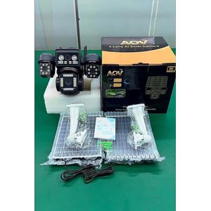 4-Lens AI Solar CCTV Camera – 4G Wireless Security Camera with Double Solar Panel, 16,000mAh Battery, eSIM & Night Vision