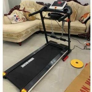German Machine 2hp Treadmill with Massager, Twister & Dumbbells (110kg Max  Weight)