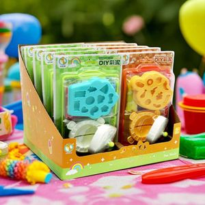 Kids Play Dough DIY Kit with Molds, Ultra Light Clay Handmade Toy for Kindergarten Students, Early Education Mind Training Toy, Non-Toxic Safe Modeling Clay Gift for Boys Girls
