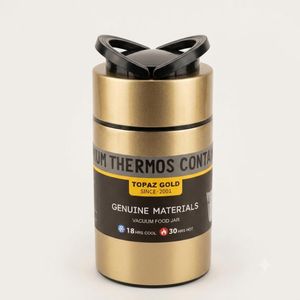 Topaz Gold 850ml Thermos Stainless steel vacuum insulated food flask 