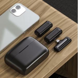 Jbl J13 Wireless Microphone, Noise Reduction Collar Mic with Charging Case, Wireless Mic for Video Recording, YouTube, Facebook, Live Stream for Type C Android & iPhone (Dual Reciver Universal