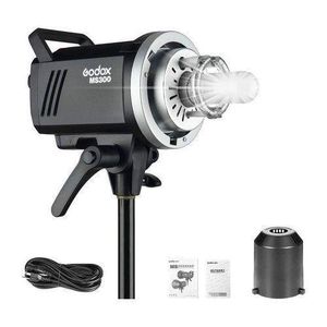 Godox MS300 300Ws Studio Flash Monolight – 5600 K Strobe Light (With Bowens Mount)