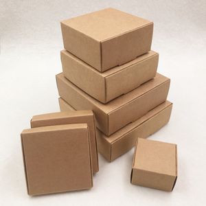 Blank Small size square gift box and packaging, Wedding Birthday Party mini  gifts cardboard paper box soap/jewelry boxes 100pcs