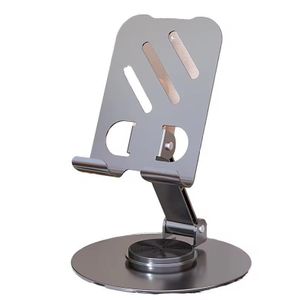 360 Rotation Steel Phone and Tablet Stand -Grey